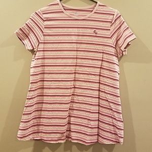 Pink maternity tee